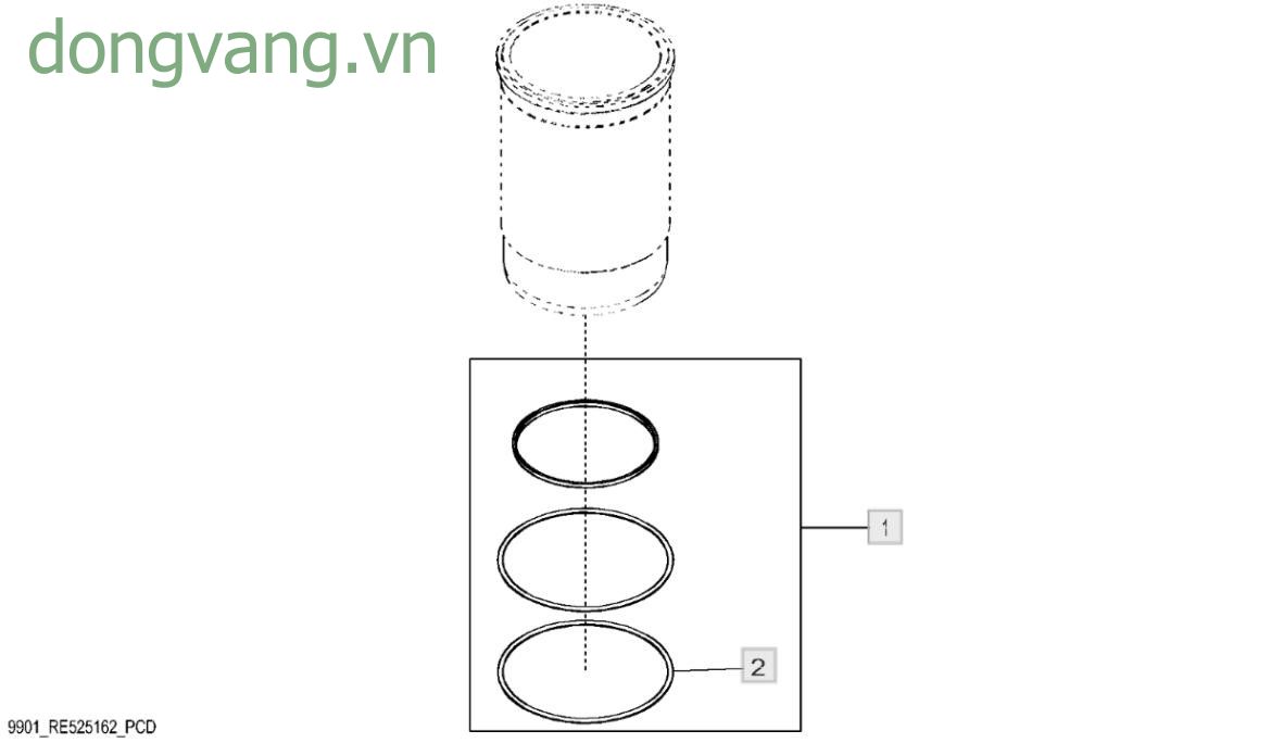 9901 Bộ gioăng chữ O, ống lót xy-lanh - ST768726